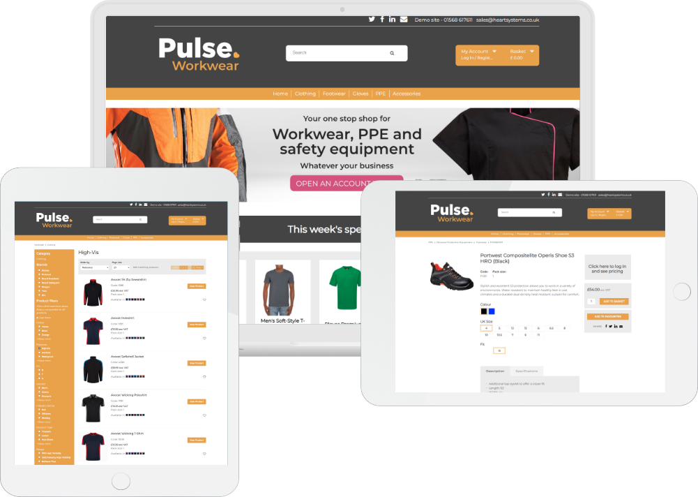 Ecommerce for workwear and ppe