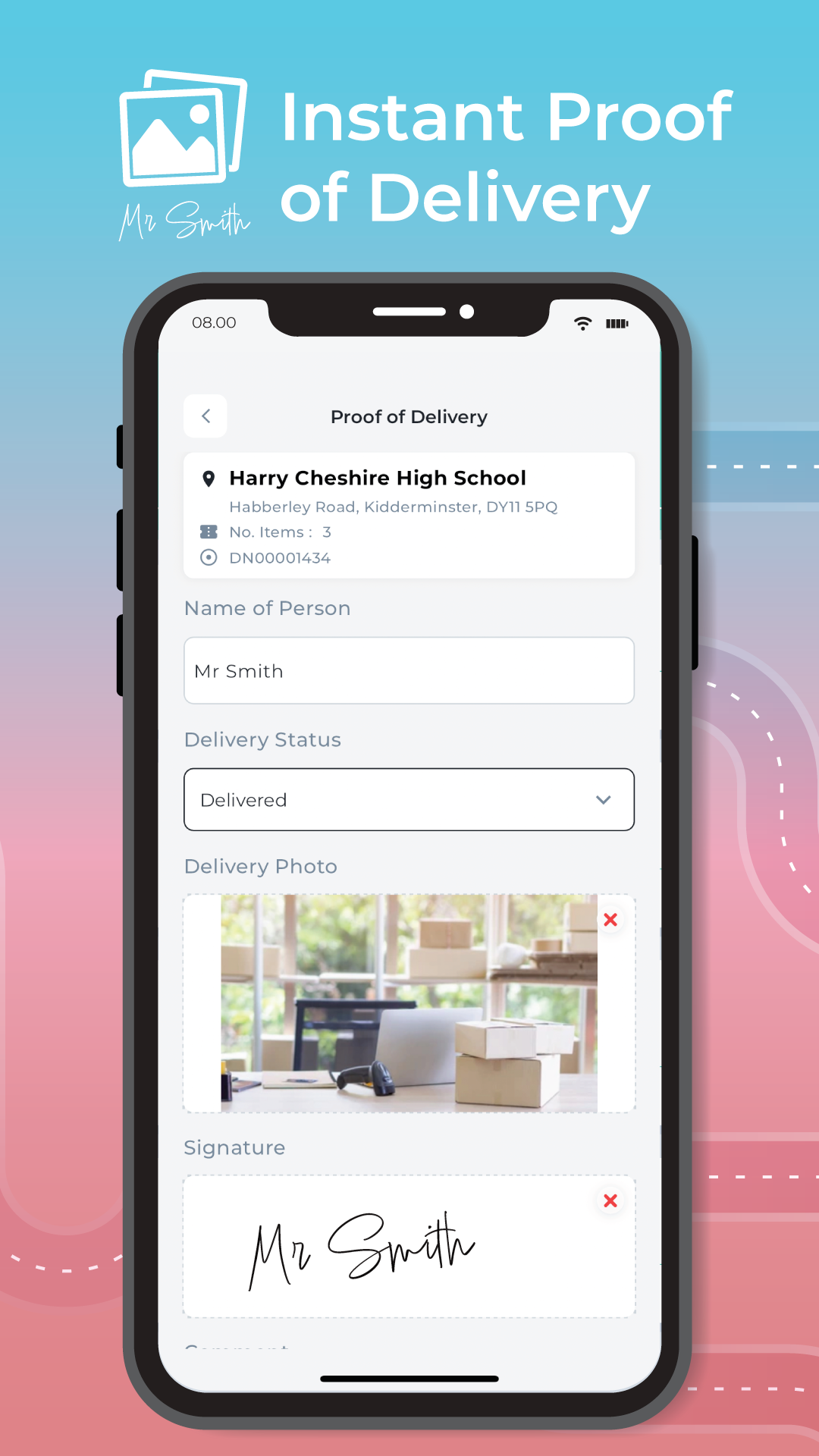 Preview of POD app